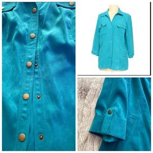 JM Collection BUTTON DOWN SHIRT.